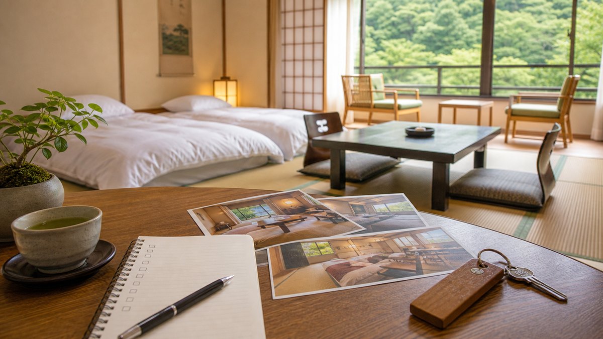 伊東園ホテルの部屋選びで見るポイントをイメージした和室のアイキャッチ画像